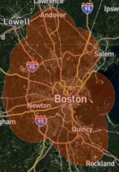 Boston Wireless Internet Coverage Map